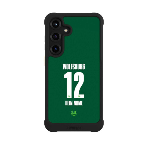 Samsung Galaxy S25+  NIVOmax VfL Wolfsburg Trikot Personalisierbar 25-26