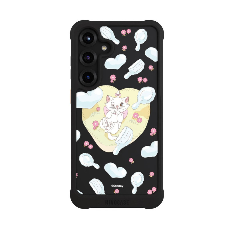 Galaxy S25 + NIVOmax Aristocats Marie Hearts Yellow Transparent