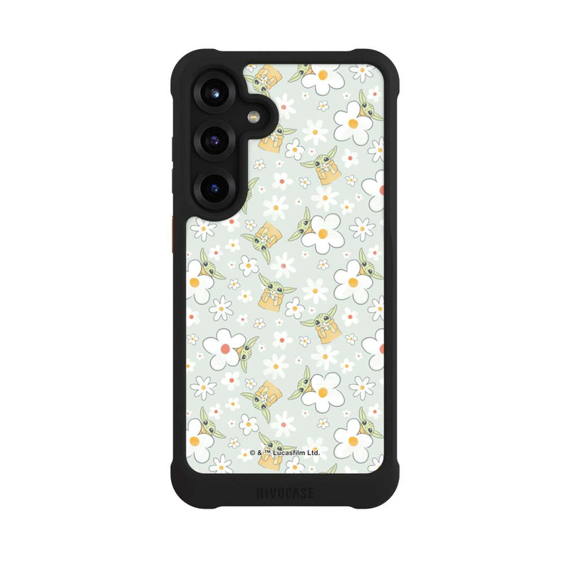 Galaxy S25 + NIVOmax Baby Yoda Flower Pattern