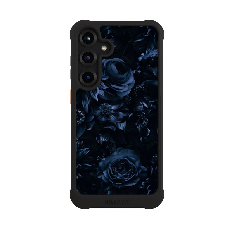 Galaxy S25 + NIVOmax Shadow Flowers Blue