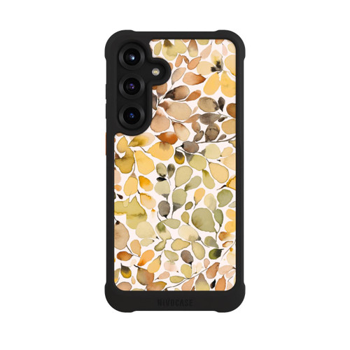 Samsung Galaxy S25+  NIVOmax Eukalyptus Aquarellblätter Braun Herbst