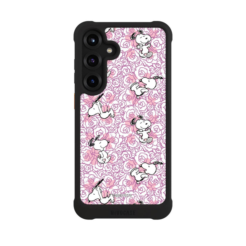 Galaxy S25 + NIVOmax Peanuts Pink Roses Pattern