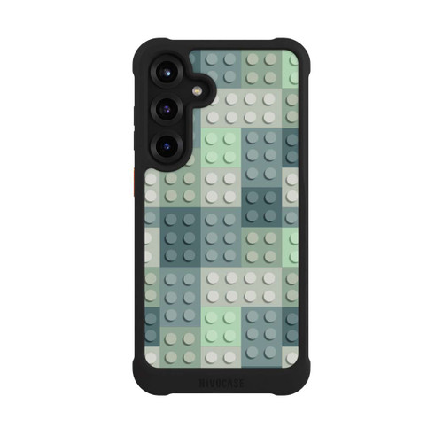 Samsung Galaxy S25+  NIVOmax Green Blocks Pattern