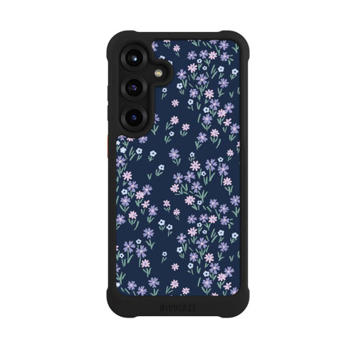 Samsung Galaxy S25+  NIVOmax Dark Blue Floral Theme