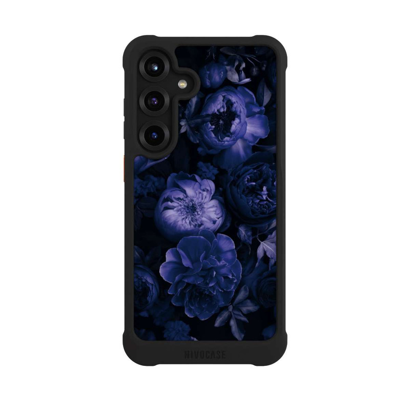 Galaxy S25 + NIVOmax Victorian Grandeur Large Flowers Purple Mit KI