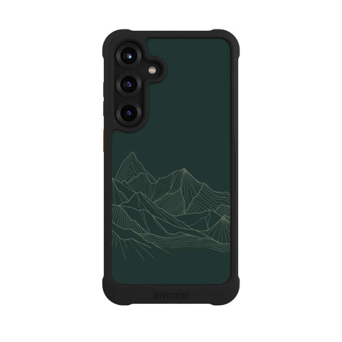 Samsung Galaxy S25+  NIVOmax Berg Line Art Grün