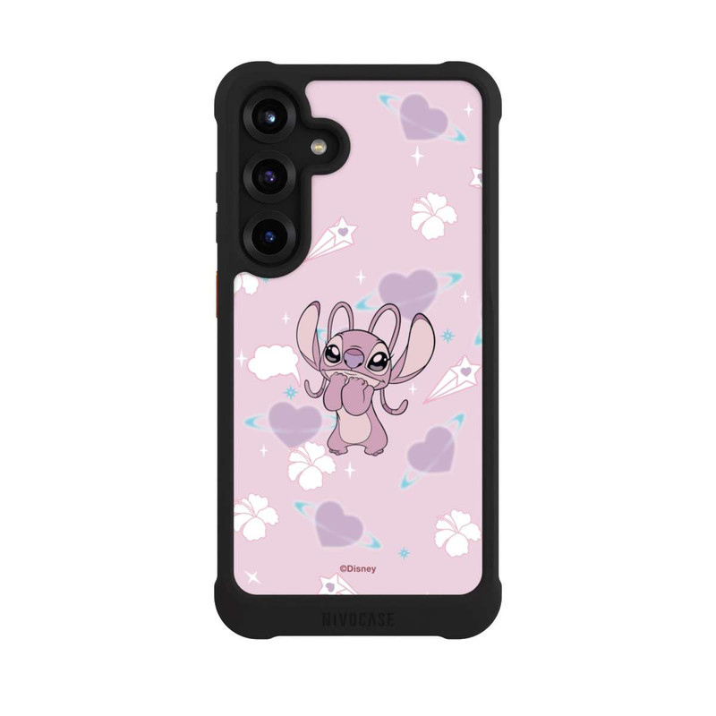 Galaxy S25 + NIVOmax Disney Classics Lilo & Stitch Angel Cute Pink