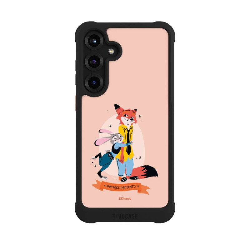 Galaxy S25 + NIVOmax Nick Wilde and Judy Hopps partners Zootopia