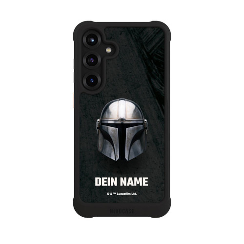 Samsung Galaxy S25+  NIVOmax Star Wars Mandalorian Black Helmet Personalisierbar