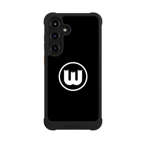 Samsung Galaxy S25+  NIVOmax VfL Wolfsburg Zinnenwappen Schwarz