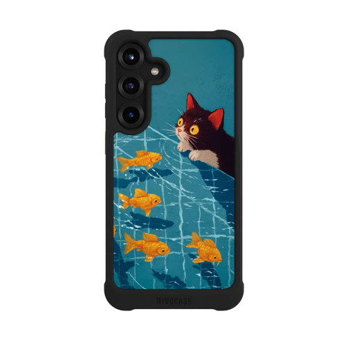 Samsung Galaxy S25+  NIVOmax Cat in a Pool with AI