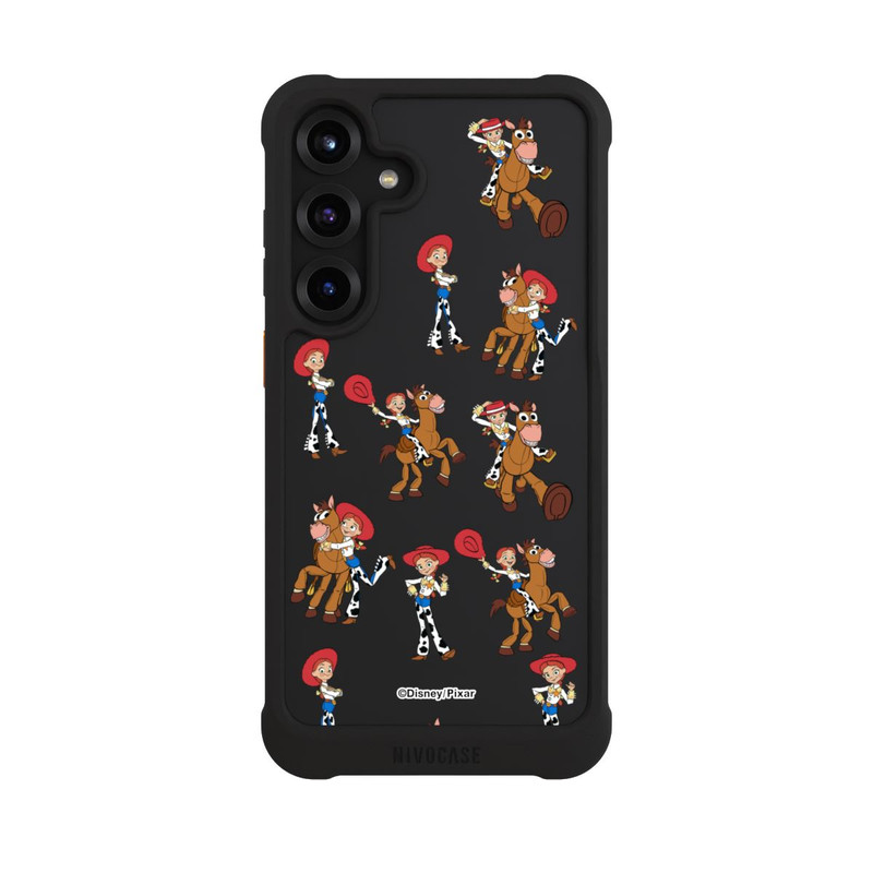 Galaxy S25 + NIVOmax Toy Story 5 Jessie Cowboy Pattern Transparent