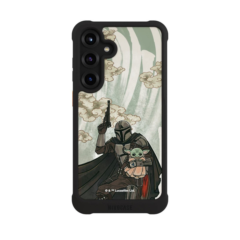 Galaxy S25 + NIVOmax Mandalorian and Child style japonais