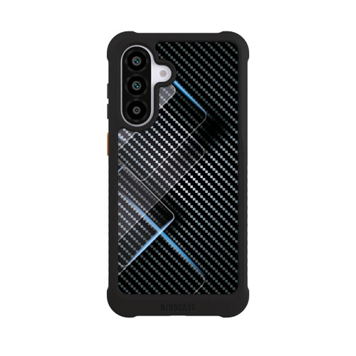 Samsung Galaxy A56 5G NIVOmax Blaue Linien auf Karbon