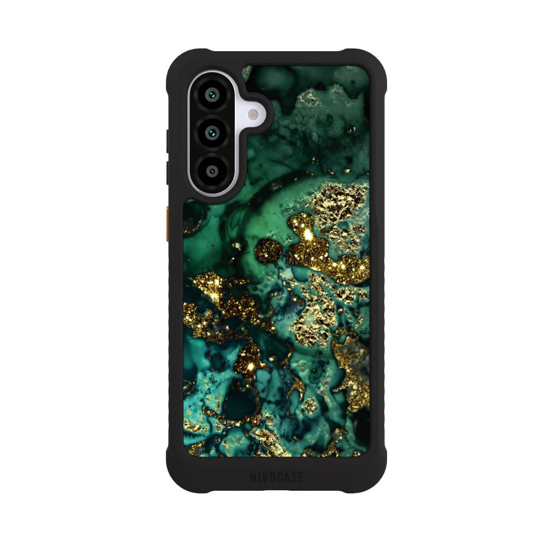 Galaxy A56 5G NIVOmax Cyan Glitzer Marmorlook