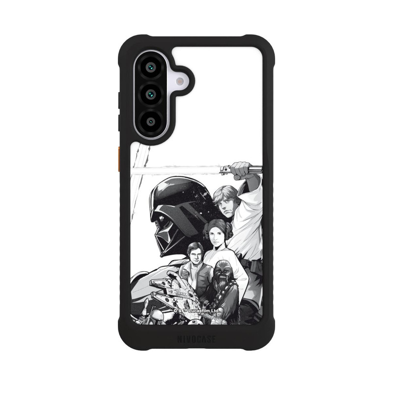 Galaxy A56 5G NIVOmax Personnages StarWars - Noir et Blanc