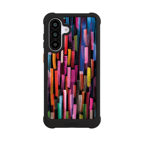 Samsung Galaxy A56 5G NIVOmax Bunte Pinselstriche schwarz