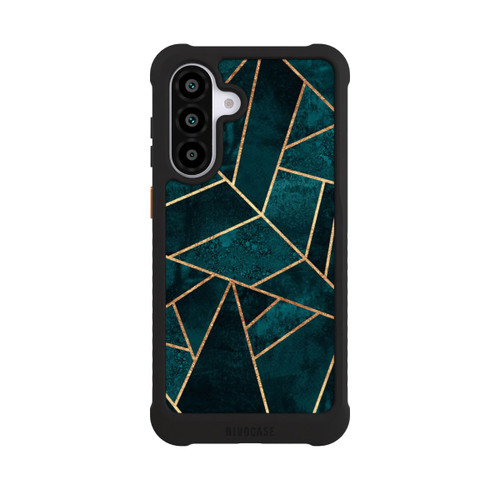 Samsung Galaxy A56 5G NIVOmax Tief Blaugrün Stein Gold Druck