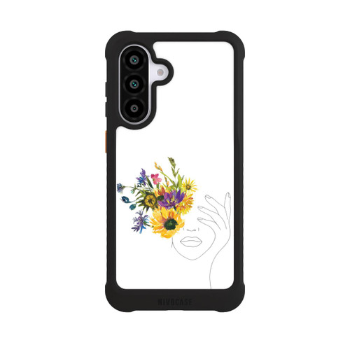 Samsung Galaxy A56 5G NIVOmax Line Art Woman sunflowers