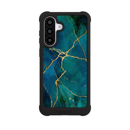 Samsung Galaxy A56 5G NIVOmax Look minéral glamour bleu or