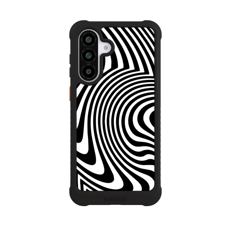 Galaxy A56 5G NIVOmax Black and White Waves