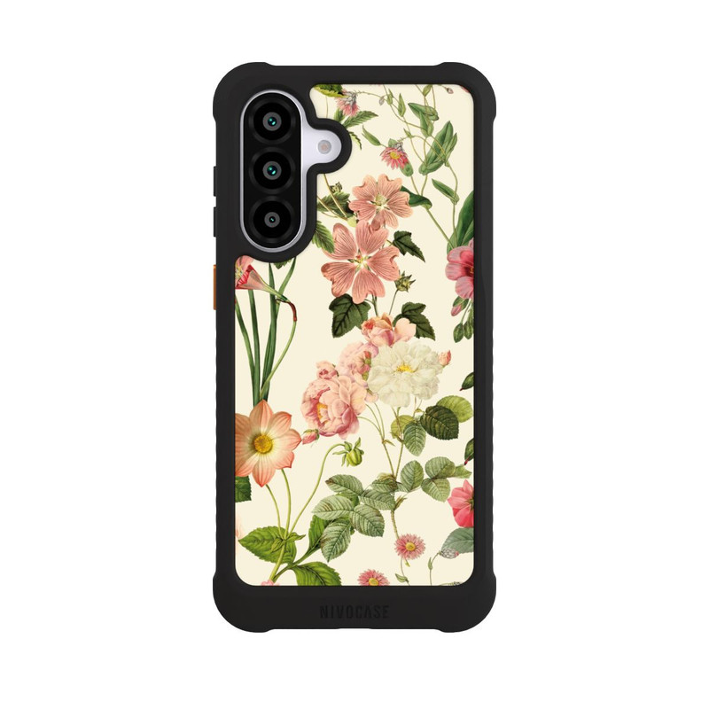 Galaxy A56 5G NIVOmax Fleurs sauvages sur jaune clair