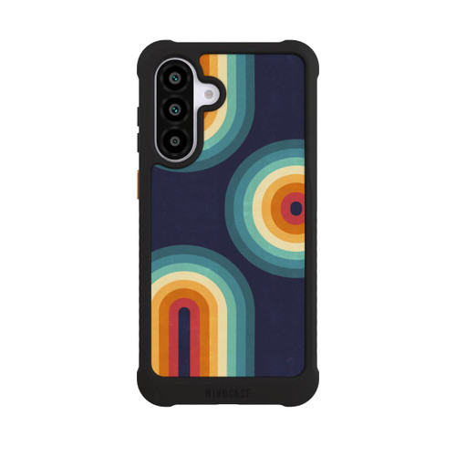 Samsung Galaxy A56 5G NIVOmax Double Rainbow on Blue