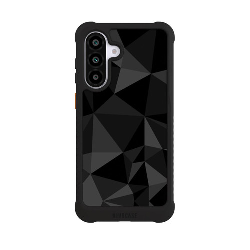 Samsung Galaxy A56 5G NIVOmax Polygonmuster schwarz