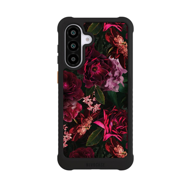 Galaxy A56 5G NIVOmax Dunkelrote und rosa Blüten