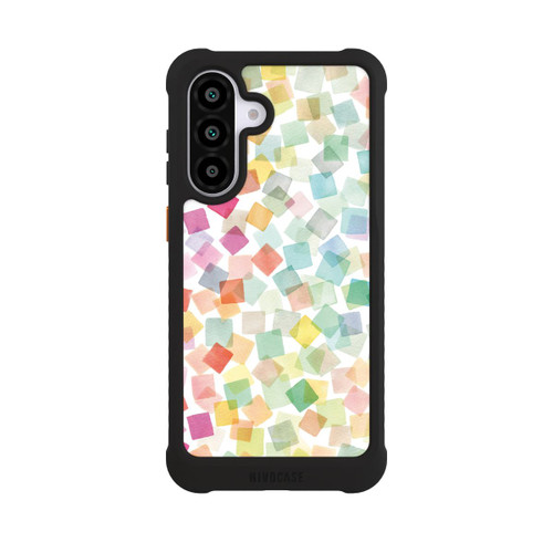 Samsung Galaxy A56 5G NIVOmax Konfetti geometrische Plaids Regenbogen