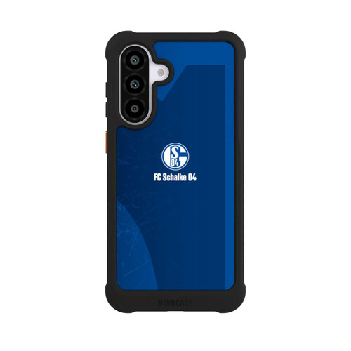 Samsung Galaxy A56 5G NIVOmax Schalke 04 Blauer Hintergrund Mit Logo