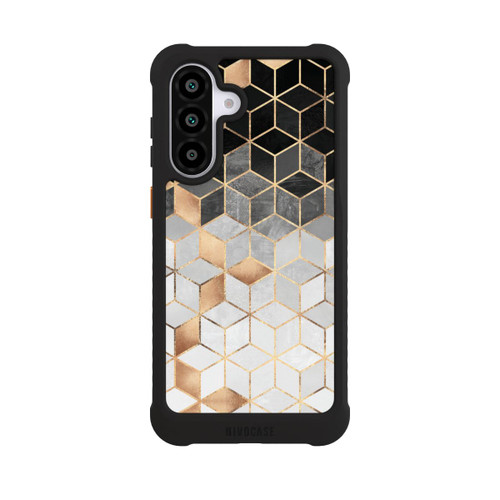 Samsung Galaxy A56 5G NIVOmax Würfel dunkel und gold