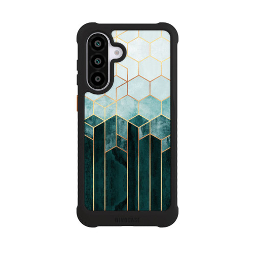 Samsung Galaxy A56 5G NIVOmax Blaugrüne Sechsecke