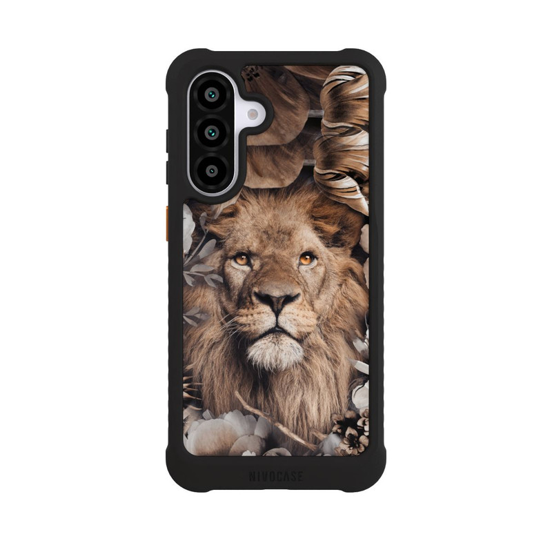 Galaxy A56 5G NIVOmax Lion Flower Frame beige