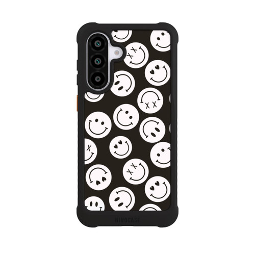 Samsung Galaxy A56 5G NIVOmax Smiles Emotes Pattern Black And White