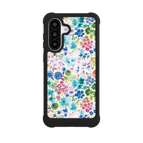 Samsung Galaxy A56 5G NIVOmax Kunstvolle kleine Frühlingsblumen blau