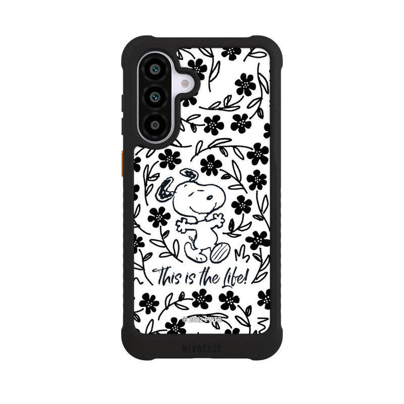 Galaxy A56 5G NIVOmax Snoopy This Is The Life Noir & Blanc