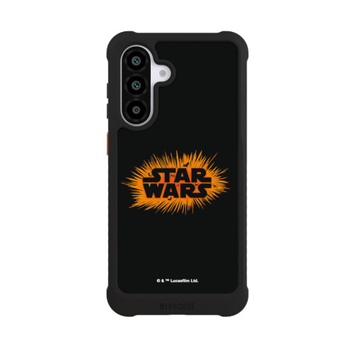 Samsung Galaxy A56 5G NIVOmax Star Wars Logo Orange Halloween Explosion