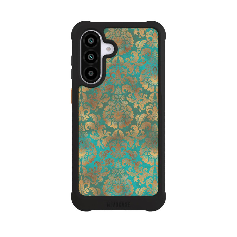 Galaxy A56 5G NIVOmax Papier Peint Damassé Turquoise