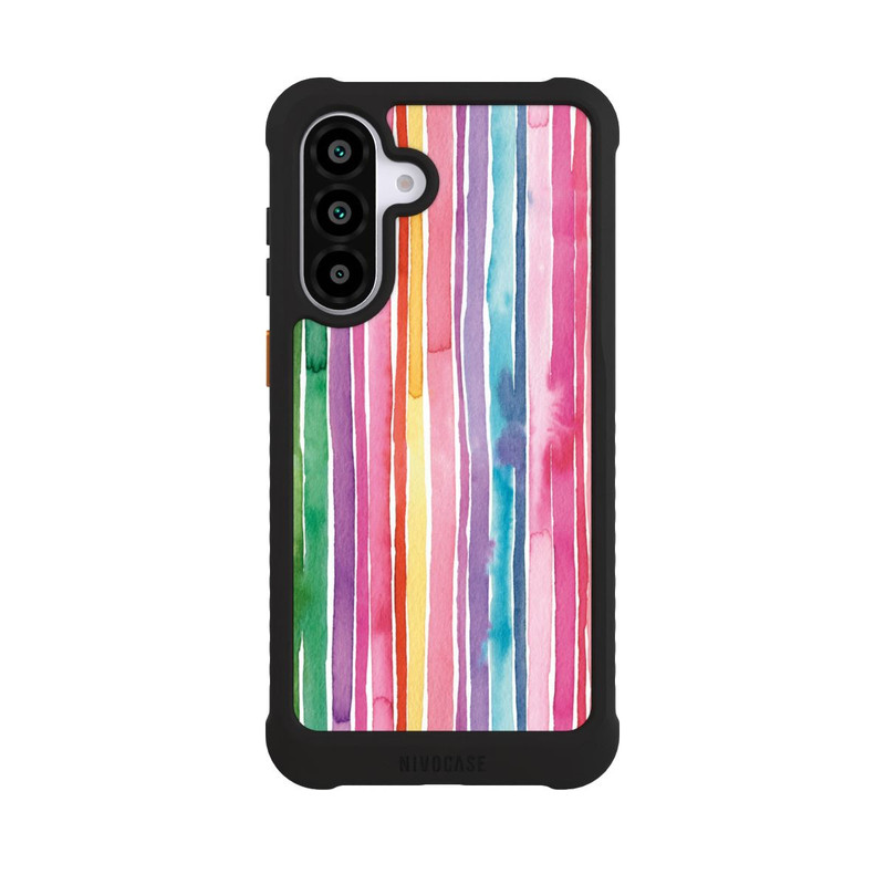 Galaxy A56 5G NIVOmax Camouflage Rayures arc-en-ciel