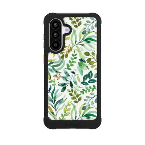 Samsung Galaxy A56 5G NIVOmax Aquarell Palmenblätter Botanisch Grün