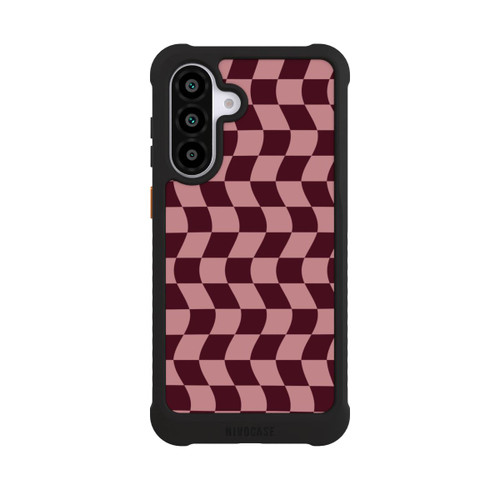 Samsung Galaxy A56 5G NIVOmax Schachbrett Rot-Rosa