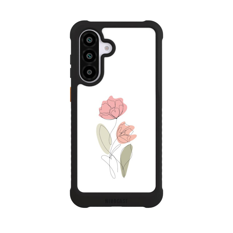 Galaxy A56 5G NIVOmax Blume Line Art Rot