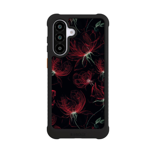 Samsung Galaxy A56 5G NIVOmax Red Flowers Wallpaper