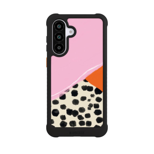 Samsung Galaxy A56 5G NIVOmax Pink and Orange Modern Art with Dots