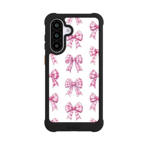 Samsung Galaxy A56 5G NIVOmax Pink Gingham Hearts and Bows