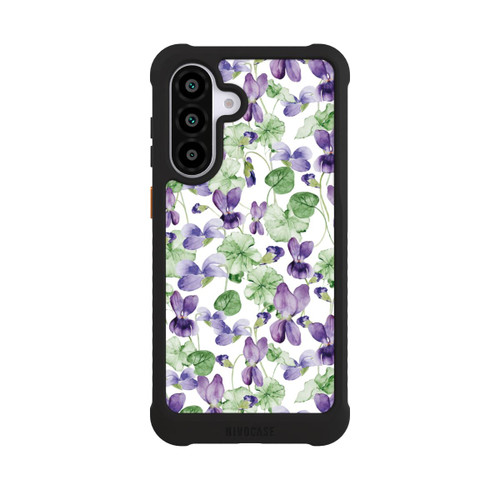 Samsung Galaxy A56 5G NIVOmax Purple Wildflowers Pattern Watercolor