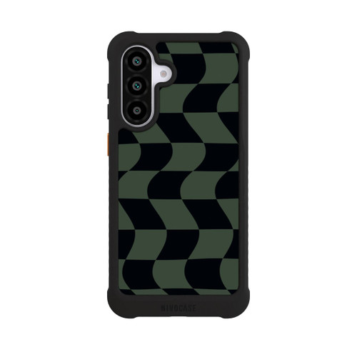 Samsung Galaxy A56 5G NIVOmax Checked Pattern Green Black