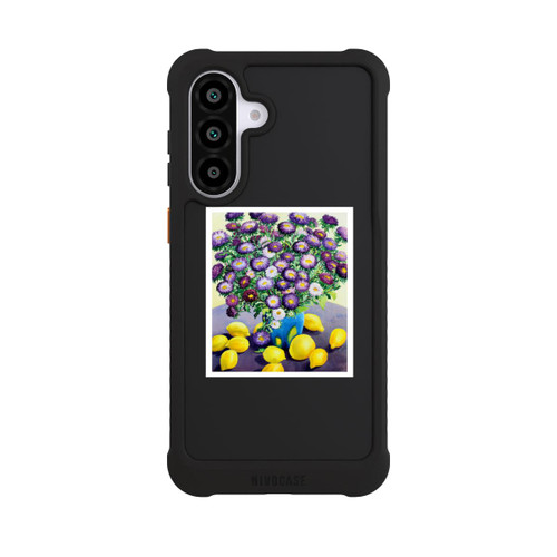 Samsung Galaxy A56 5G NIVOmax Purple Asters and Lemons by Christopher Ryland