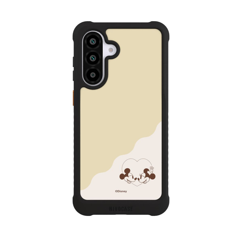 Galaxy A56 5G NIVOmax Mickey and Minnie Love Heart Beige